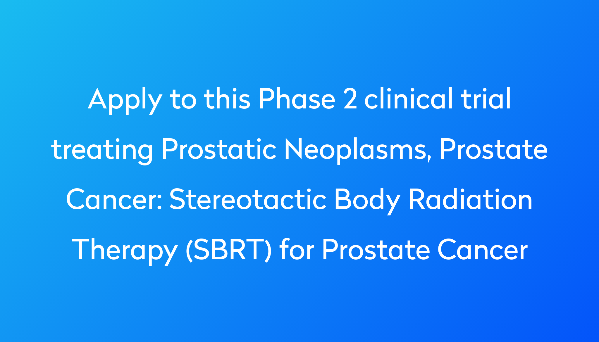 stereotactic-body-radiation-therapy-sbrt-for-prostate-cancer-clinical